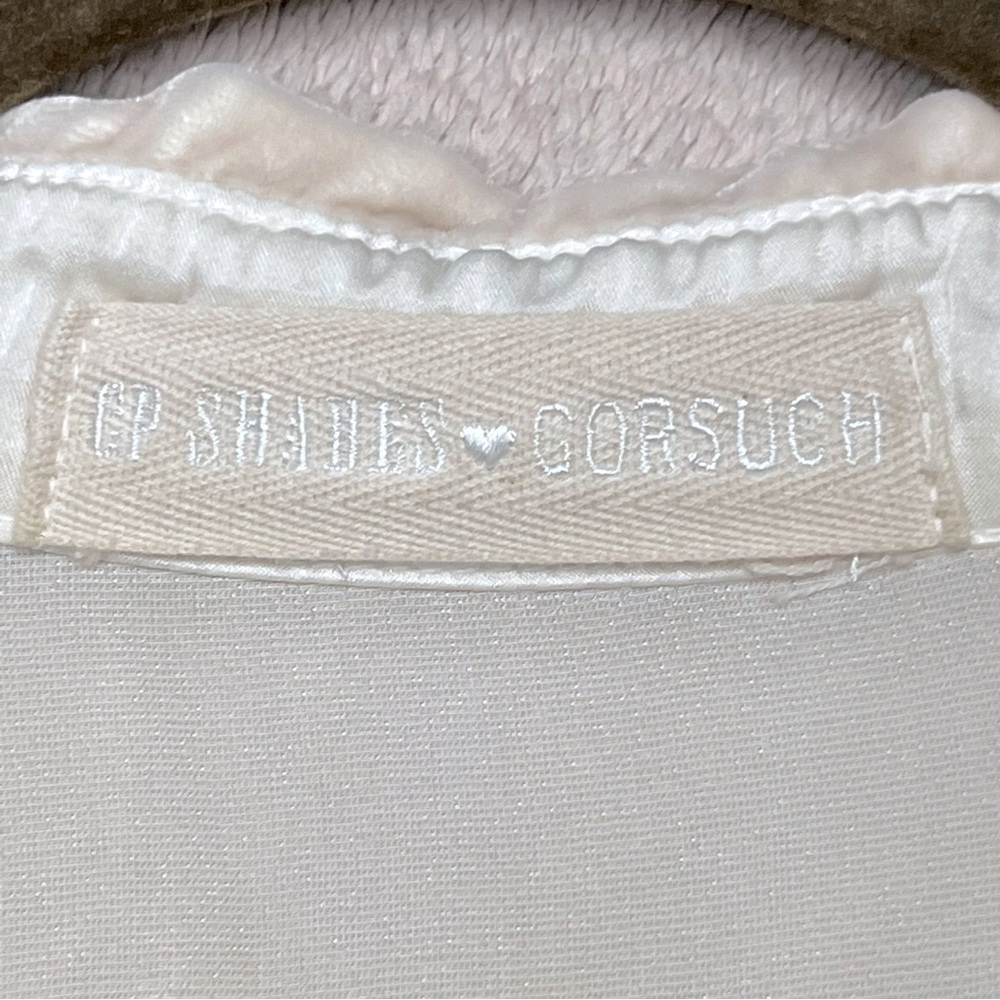 CP Shades x Gorsuch Velvet Button Down Blouse Women’s XS Shirt Blush Pink Silk - Picture 5 of 15